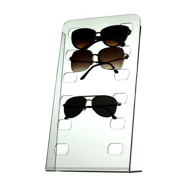 Stojak na okulary z plexi ekspozytor na 6 sztuk gr 2