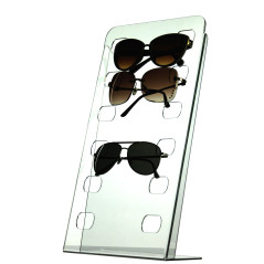 Stojak na okulary z plexi ekspozytor na 6 sztuk gr 2